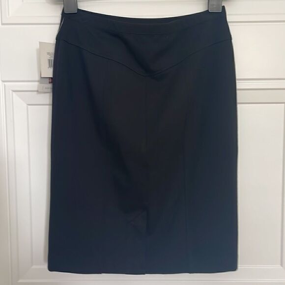 New Ellen Tracy Black Knit Pencil Skirt - Picture 4 of 6